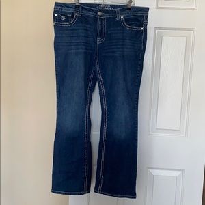 Like New Paisley Sky Wide Leg Jeans